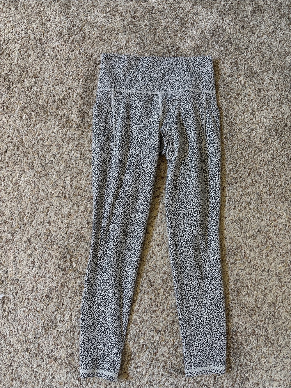 Athleta Black & White Micro Dot High-Rise Leggings